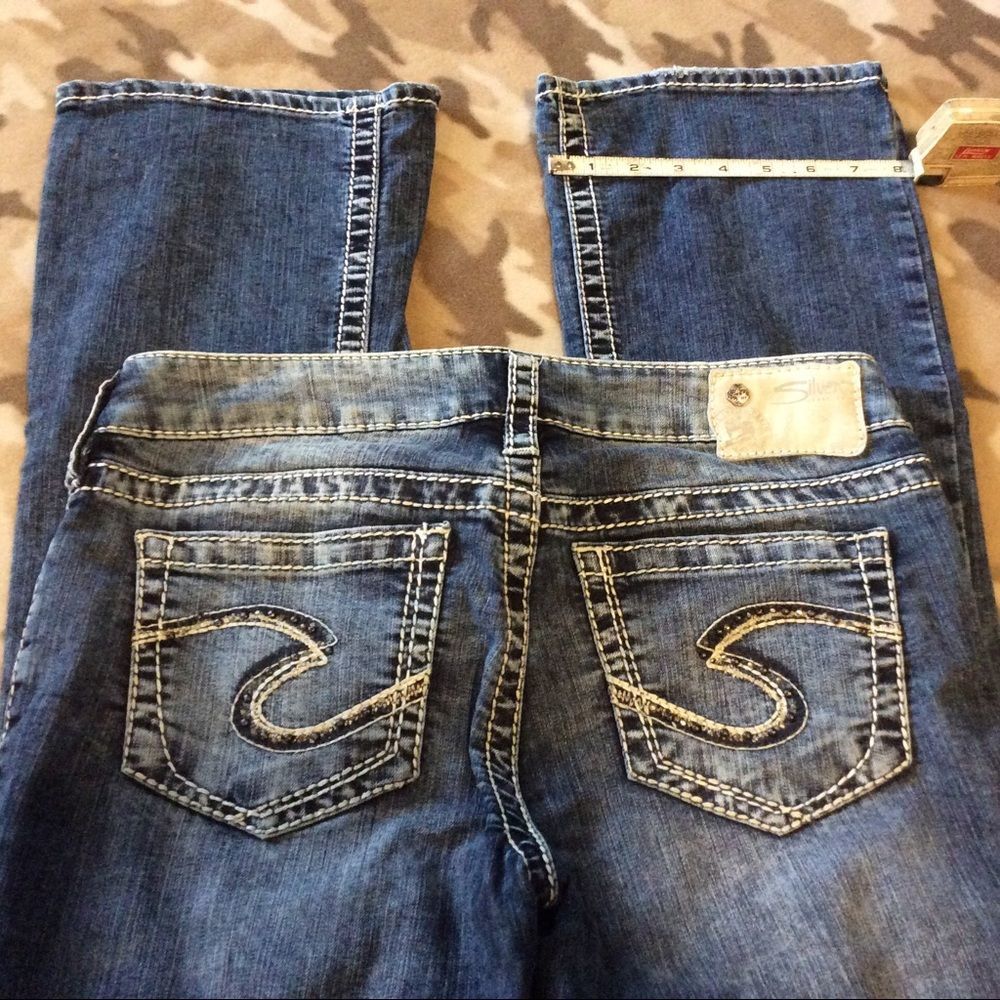 Silver boot cut  jeans